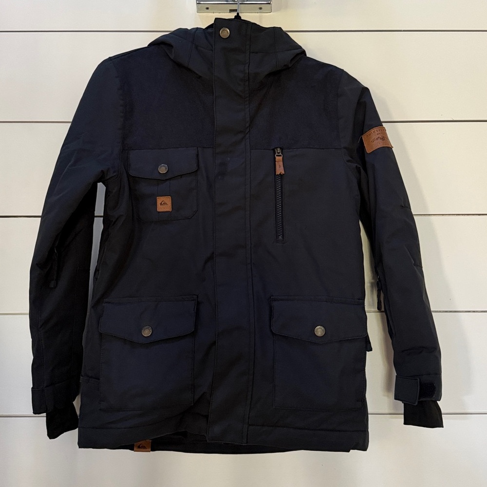 Quiksilver Boys Black Ski Jacket/very gently used
